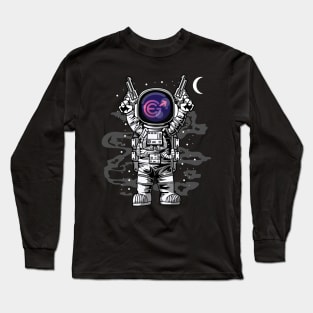 Astronaut Evergrow Crypto EGC Coin To The Moon Crypto Token Cryptocurrency Wallet Birthday Gift For Men Women Kids Long Sleeve T-Shirt